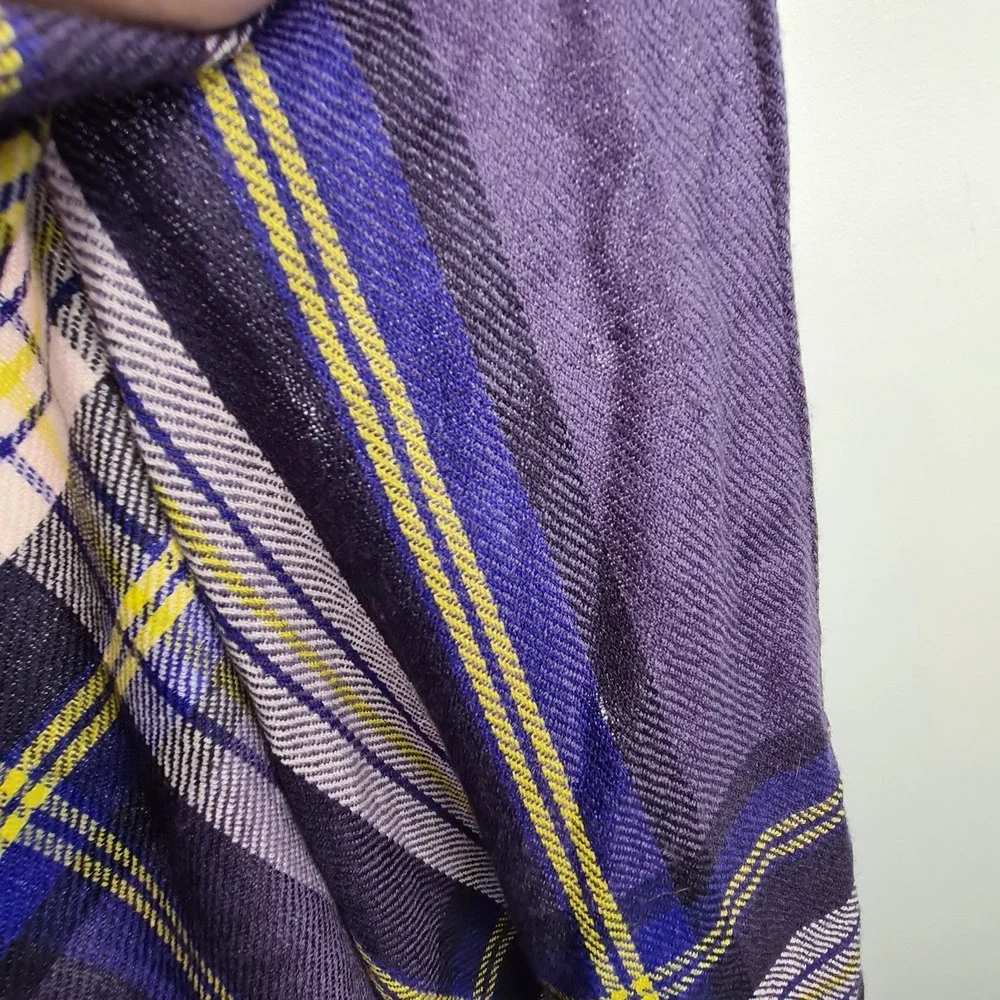 Lululemon Pranayama Scarf 100% Merino Wool‎ Nightfall Black Grape Pigment READ